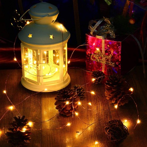 10FT 30 LEDs Battery Operated Copper Wire String Fairy LED String Copper Wire Fairy Lights Battery USB 12V Xmas